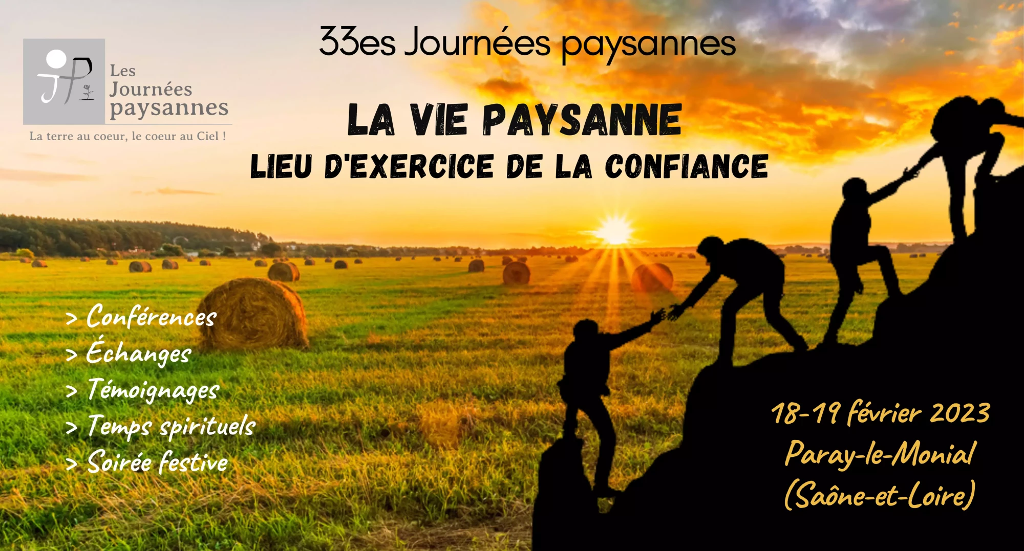 33es Journées paysannes invitation paysage